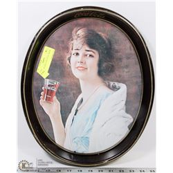 57) 1970'S COCA COLA OVAL DRINK TRAY