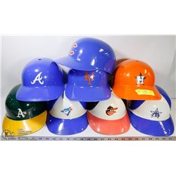 53) COLLECTION OF 8 ASSORTED BASEBALL HELMETS