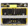 Image 1 : NEW FIX-IT 5PC MINI GROOVED PLIER SET W/ CASE