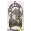 Image 1 : 52) CAST IRON WELCOME FLOWER PLANTER