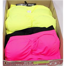 FLAT OF 5 NEW TUBE TOP BRA'S
