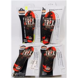 LOT OF ERGODYNE TREX INSOLES INCL 3 MENS 5-6/WMNS