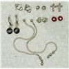 Image 1 : STERLING SILVER 7 PAIRS OF ASSORTED EARRINGS