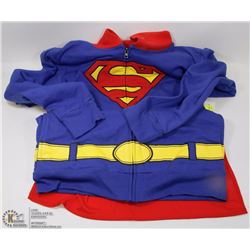 NEW SUPERMAN ZIPPERED HOODY WITH