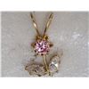 Image 1 : 14KT YELLOW GOLD CUBIC ZIRCONIA PENDANT