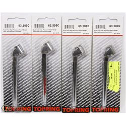 LOT OF 4 DUAL FOOT HIGH PRESSURE PENCIL GAUGE