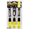 Image 1 : LOT OF 3 STANLEY 3/8 WOOD CHISELS