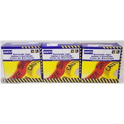 3 ROLLS OF NORTH BARRICADE TAPE