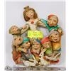 Image 1 : VINTAGE SNOW WHITE + SEVEN DWARFS WALL DISPLAY