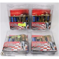 LOT OF 4 ERIKSON RATCHETING LOGISTIC STRAPS 2"X16'