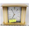 Image 1 : BULOVA GOLD COLORED MANTEL CLOCK