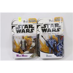 LOT OF TWO STAR WARS: CLONE WARS ACTION FIGURES