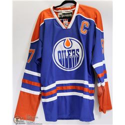 CONNOR MCDAVID REEBOK CAPTAIN BLUE JERSEY SIZE 50