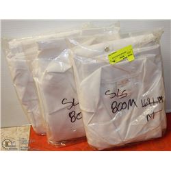 LOT OF 3 MEDIUM WHITE COATS