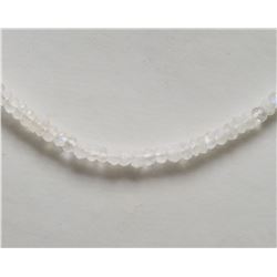 STERLING SILVER CLASP MOONSTONE NECKLACE