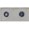 Image 1 : 14KT YELLOW GOLD SAPPHIRE  EARRING