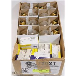 BOX W/ LIGHT BULBS AND MORE