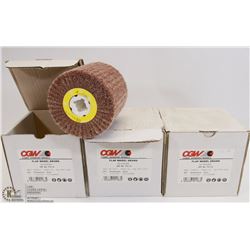 THREE BOXES OF FLAP WHEEL DRUMS (4X4 3/4)