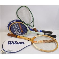 LOT OF ASSORTED RACQUETS