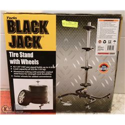TORIN BLACK JACK 4 TIRE STAND W WHEELS