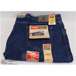 NEW WRANGLER REGULAR FIT JEANS 48 X 30