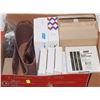 Image 1 : BOX OF ASSORTED SANDPAPER WITH NORTON 6"