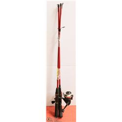 SET OF 2 RED SOUTHBEND 2-PC FISHING RODS