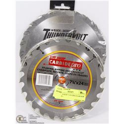 SET OF 4 NEW 7 1/4"-CIRCULAR SAW BLADES -