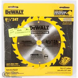 BUNDLE OF 3 NEW DEWALT 6 1/2"-24 CARBIDE