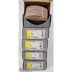 5 CASES OF KLINGSPOR 5" VELCRO DISCS