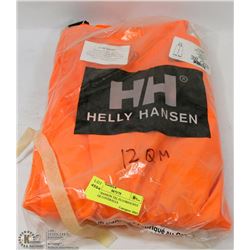 HELLY HANSON 3XL FLUORESCENT ORANGE COVERALLS