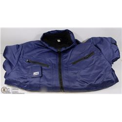 FRISTADS LARGE NAVY WORK JACKET