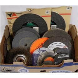 FLAT WITH WIRE WHEELS, GRINDING, CONCRETE BLADES