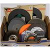 Image 1 : FLAT WITH WIRE WHEELS, GRINDING, CONCRETE BLADES