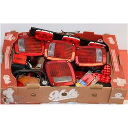 LOT OF ASST TRUCK & TRAILER LIGHTS WITH TRAILER
