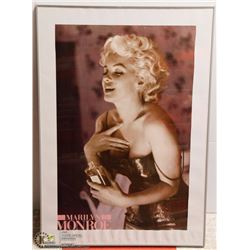 MARILYN MONROE LARGE FRAMED PICTURE
