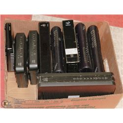BOX OF ROUTERS AND CABLE BOXES