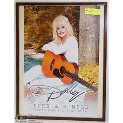 15X20 FRAMED DOLLY PARTON PICTURE