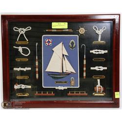 16X20 FRAMED MARITIME WALL DISPLAY