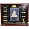 Image 1 : 16X20 FRAMED MARITIME WALL DISPLAY