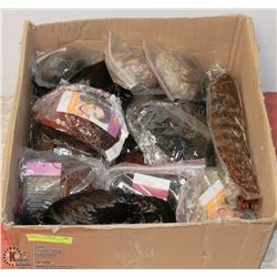 BOX W/15 NEW WIGS W/TAGS