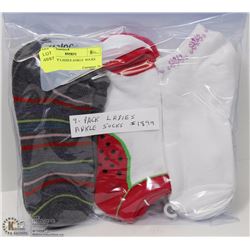 9 PACK OF LADIES ANKLE  SOCKS