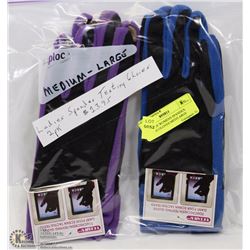 2 PACK OF WOMENS SPANDEX TEXTING GLOVES MED/LARGE