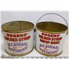 Image 1 : PAIR OF VINTAGE ROGERS GOLDEN 10 LB SYRUP CANS