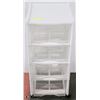 Image 1 : RUBBERMAID 4 DRAWER WHEELED STORAGE UNIT -