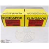 Image 1 : 2 BOXES OF 5"X10" KLINGSPOR 180 GRIT VELCRO DISCS