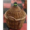 Image 1 : LARGE WICKER WINE JUG