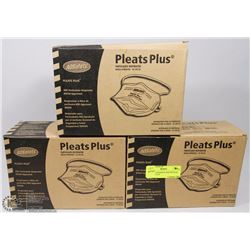 LOT OF 3 AOSAFETY PLEATS PLUS PARTICULATE