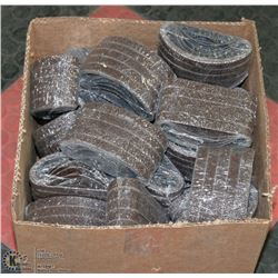 BOX OF ASST SANDING BELTS