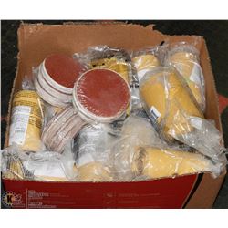 BOX OF ASSORTED ABRASIVES